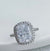 Cushion Cut Swarovski Sterling Ring