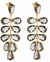 Belgeni Gradient Austrian Crystal Earrings - Diamond Cut, 925 Sterling Silver Posts