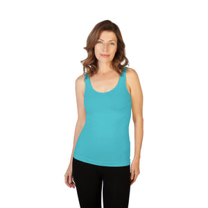 Essential Wardrobe Basic Tank - Bra-Friendly Straps, Long Length, 73 Colors