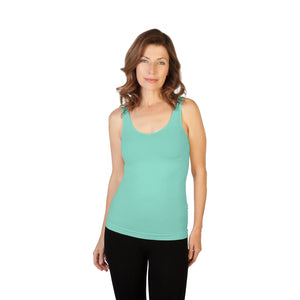 Essential Wardrobe Basic Tank - Bra-Friendly Straps, Long Length, 73 Colors