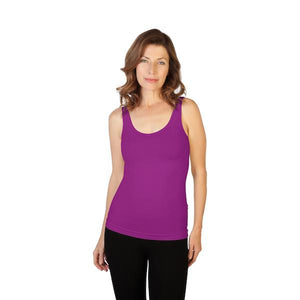Essential Wardrobe Basic Tank - Bra-Friendly Straps, Long Length, 73 Colors
