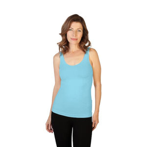 Essential Wardrobe Basic Tank - Bra-Friendly Straps, Long Length, 73 Colors