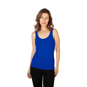 Essential Wardrobe Basic Tank - Bra-Friendly Straps, Long Length, 73 Colors