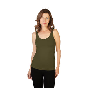 Essential Wardrobe Basic Tank - Bra-Friendly Straps, Long Length, 73 Colors