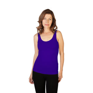 Essential Wardrobe Basic Tank - Bra-Friendly Straps, Long Length, 73 Colors