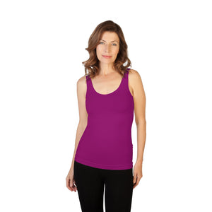 Essential Wardrobe Basic Tank - Bra-Friendly Straps, Long Length, 73 Colors