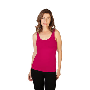 Essential Wardrobe Basic Tank - Bra-Friendly Straps, Long Length, 73 Colors