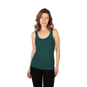 Essential Wardrobe Basic Tank - Bra-Friendly Straps, Long Length, 73 Colors