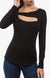 CUT OUT LONG SLEEVE TOP