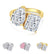 Elegant Cluster Swarovski Crystal Ring