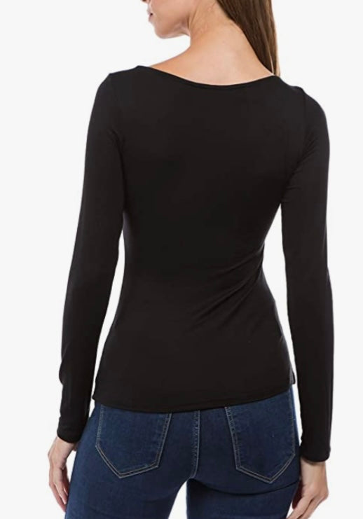 CUT OUT LONG SLEEVE TOP