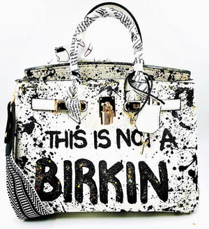 Personalized Designer-Style Handbag with Custom Painted Details