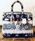 Personalized Designer-Style Handbag with Custom Painted Details